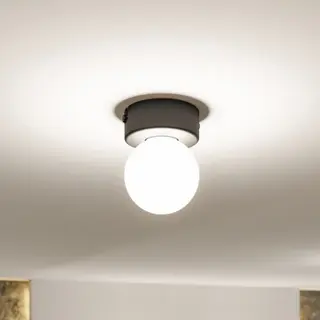 Produktfoto för Paulmann - Gove Plafond IP44 Dim. Matt Black/Satin Paulmann