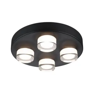 Produktfoto för Paulmann Kame, 4 lampor, LED, 3000 K, 2000 LM, IP44, Svart