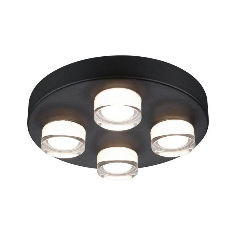 Bild 1 för Paulmann Kame, 4 lampor, LED, 3000 K, 2000 LM, IP44, Svart