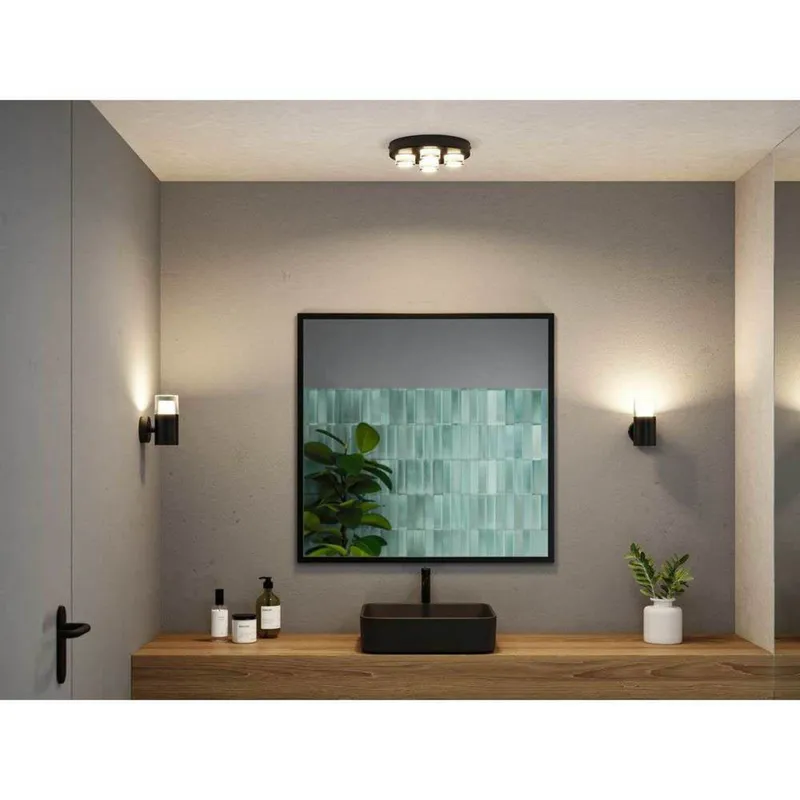 Bild 4 för Paulmann Kame, 4 lampor, LED, 3000 K, 2000 LM, IP44, Svart