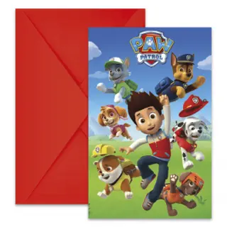 Produktfoto för Paw Patrol invitationer