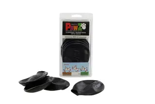 Produktfoto för Pawz Rubber Dog Boots - 12-pack	M, Svart, Svart, M