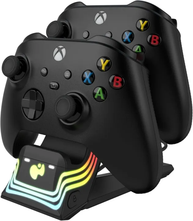 Alternativ bild 0 för PDP Ladestation Dual Afterglow Wave schwarz für XBOX SeriesX - Xbox Series X
