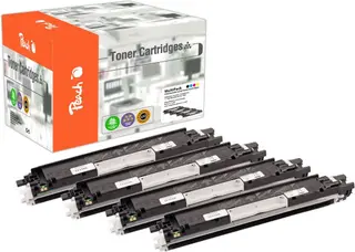Produktfoto för Peach-lasertoner som passar till CE31A-serie No 126A Lasertoner MultiPack Bk/C/M/Y för HP