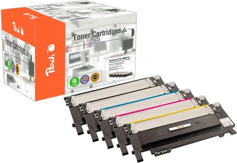 Alternativ bild 0 för Peach-lasertoner som passar till CLT-4072 Lasertoner MultiPack Bk/Bk/C/M/Y för Samsung