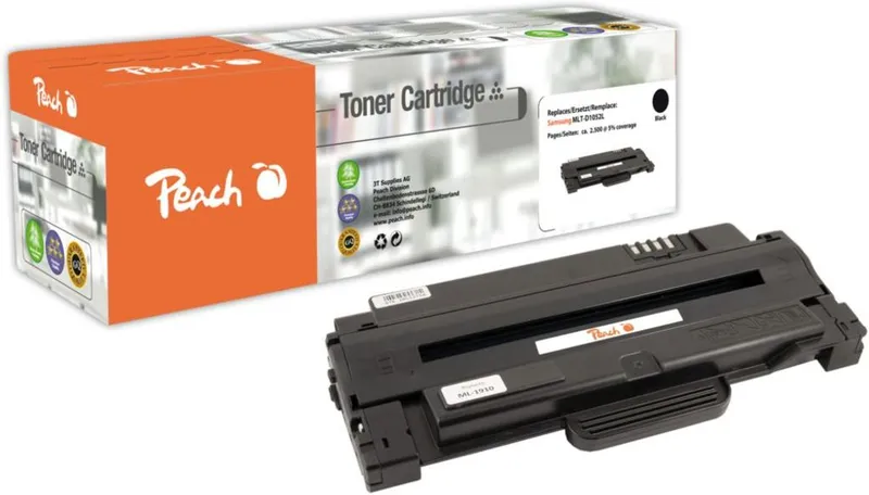 Alternativ bild 0 för Peach-lasertoner som passar till MLT-D1052L Lasertoner svart för Samsung