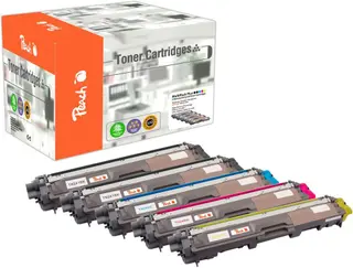 Produktfoto för Peach-lasertoner som passar till TN-241 Lasertoner MultiPack Bk/Bk/C/M/Y för Brother