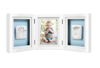 Produktfoto för Pearhead Babyprints Deluxe Bordsram (Vit)