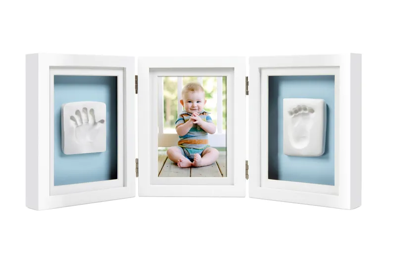 Alternativ bild 0 för Pearhead Babyprints Deluxe Bordsram (Vit)