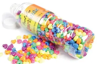 Produktfoto för Pearl`n fun heart mix 270gr starka färger