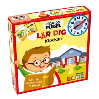 Produktfoto för Pedagog Pussel Lär Dig Klockan