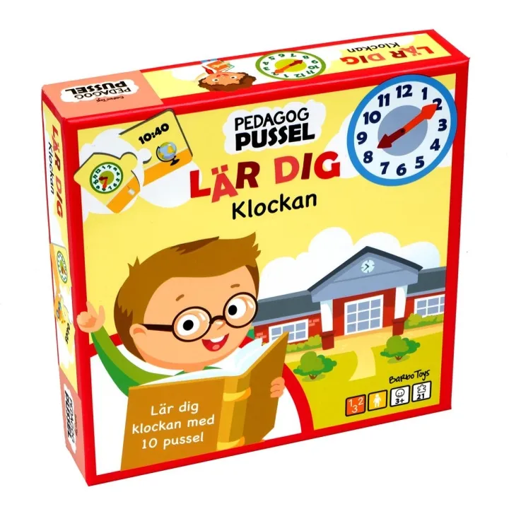 Alternativ bild 0 för Pedagog Pussel Lär Dig Klockan