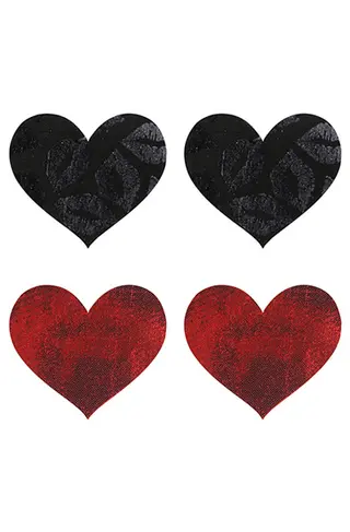 Produktfoto för Peekaboo Pasties Stolen Kisses Hearts - Nipple covers