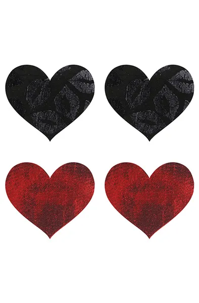 Bild 1 för Peekaboo Pasties Stolen Kisses Hearts - Nipple covers