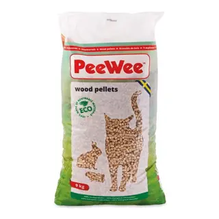 Produktfoto för PeeWee Träpellets (14 L/9 kg)