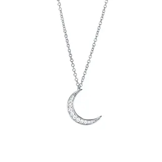 Produktfoto för Pencez Moon & Stars Halsband Vitguld 40-45 cm