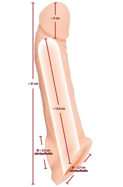 Bild 2 för Penis Sleeve with Extension