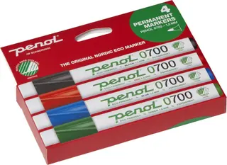 Produktfoto för PENOL Märkpenna 0-700 perm 1,5mm 4 färg