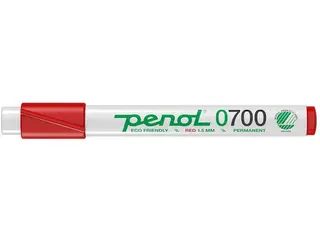Produktfoto för PENOL Märkpenna 0-700 perm 1,5mm röd