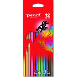 Produktfoto för Penol Standard Färgpennor 12 st