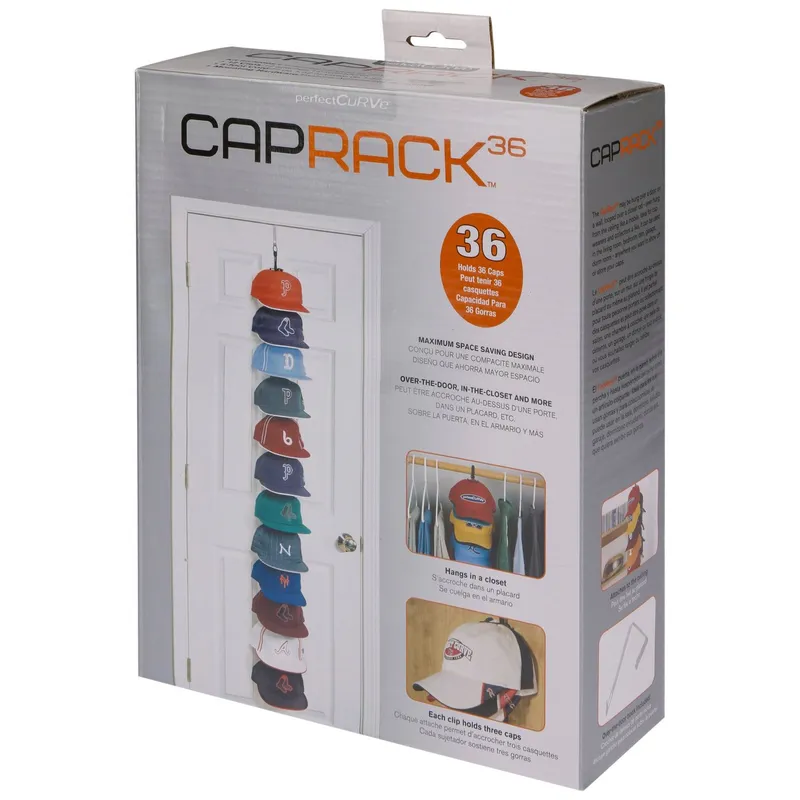 Bild 1 för Perfect Curve - Svart Tillbehör - Cap Rack 36 Caps System Black @ Hatstore