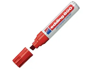 Produktfoto för Permanent marker edding 800, skrå, rød