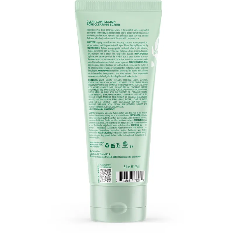 Bild 2 för Petal Fresh Pure Clear Complexion Pore Cleansing Scrub 177 ml