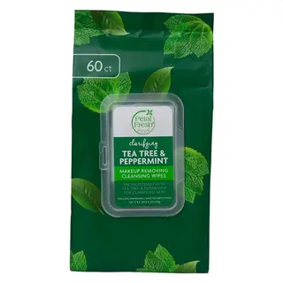 Produktfoto för Petal Fresh Pure Tea Tree & Peppermint Makeup Removing Wipes