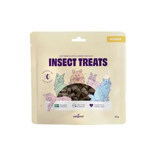 Produktfoto för Petgood 2 x Kattgodis Insekter Taurine