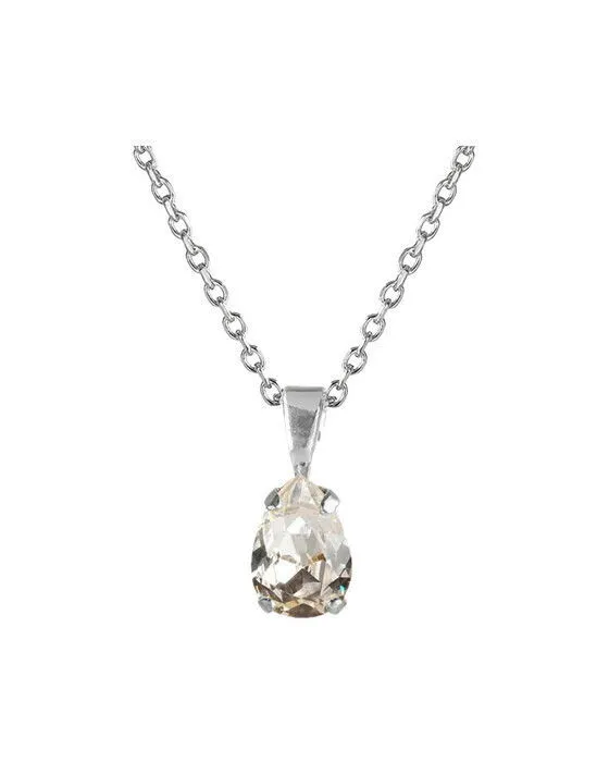 Bild 1 för Petite Drop halsband crystal rhodium