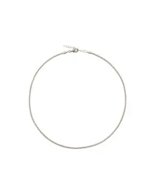 Produktfoto för Petite Rope halsband rhodium