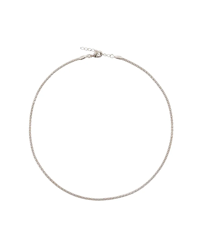 Bild 2 för Petite Rope halsband rhodium