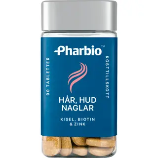 Produktfoto för Pharbio Hår, hud & naglar 90 tabletter