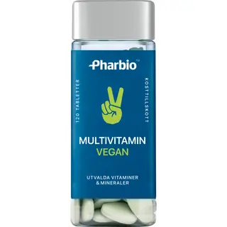 Produktfoto för Pharbio Multivitamin Vegan 120 tabletter