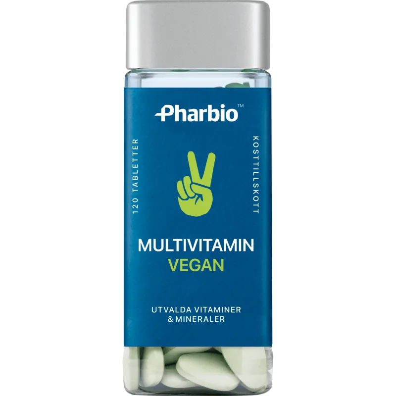 Bild 1 för Pharbio Multivitamin Vegan 120 tabletter