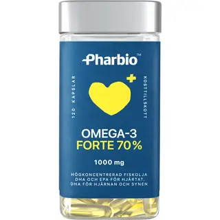 Produktfoto för Pharbio Omega-3 Forte 120 kapslar
