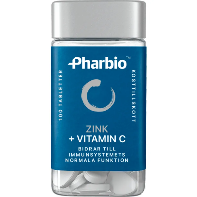 Bild 1 för Pharbio Zink + Vitamin C 100 tablett
