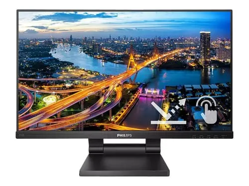 Alternativ bild 0 för Philips 242B1TC - LED-skärm - 24 (23.8 visbar) - pekskärm - 1920 x 1080 Full HD (1080p) @ 75 Hz - IPS - 250 cd/m² - 1000:1 - 4 ms - HDMI, VGA, DisplayPort - högtalare - svart med struktur
