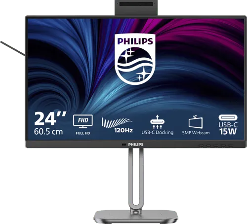 Alternativ bild 0 för Philips 24B2U4301H - 4000 Series - LED-skärm - 24 (23.8 visbar) - 1920 x 1080 Full HD (1080p) @ 120 Hz - IPS - 1500:1 - HDMI, DisplayPort, USB-C - högtalare - silver, träkol