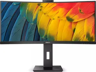 Produktfoto för Philips 34B1U5600CH - 5000 Series - LED-skärm - böjd - 34 - 3440 x 1440 WQHD @ 120 Hz - VA - 350 cd/m² - 3000:1 - 4 ms - HDMI, DisplayPort, USB-C - högtalare - svart med struktur