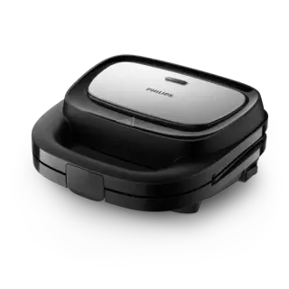 Produktfoto för Philips 5000 series HD2350/80 Smörgåsgrill, Svart, Silver, 750 W