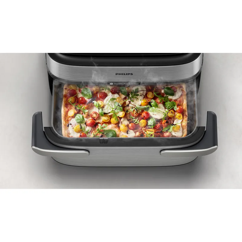 Bild 2 för Philips 5000 Series NA565 - Dubbel luftfritös - 9.5 liter - 2.75 kW - silver/svart