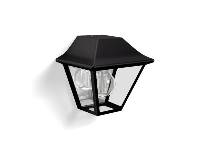 Alternativ bild 0 för Philips Alpenglow wall lantern black 1x42W 230V
