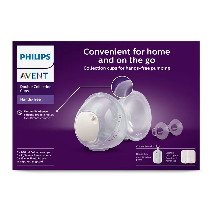 Bild 1 för Philips Avent Dubbla Uppsamlingsbehållare Handsfree 2 st