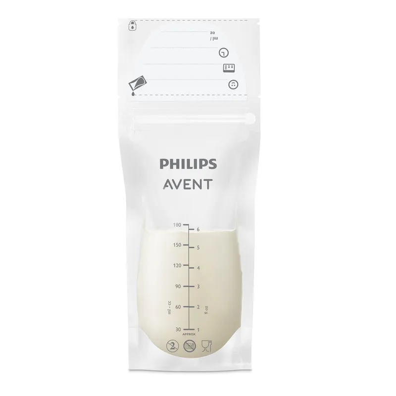 Bild 2 för Philips Avent Förvaringspåsar för Bröstmjölk 180 ml 25 st