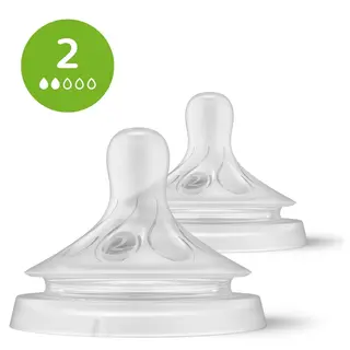 Produktfoto för Philips Avent Natural Response Flasknapp (2) 0m+