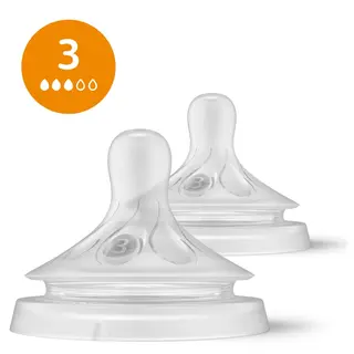 Produktfoto för Philips Avent Natural Response Flasknapp (3) 1m+
