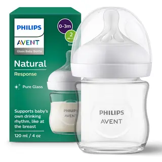 Produktfoto för Philips Avent Natural Response Glasflaska 120 ml