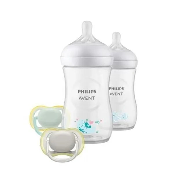 Alternativ bild 0 för Philips Avent Natural Response Presentkit 260 ml flaska x2 + Ultra air Napp x2