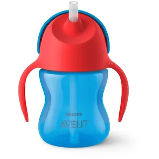 Produktfoto för Philips Avent Sugrörsmugg Bendy 9 månader+ Blå/Röd 200 ml
